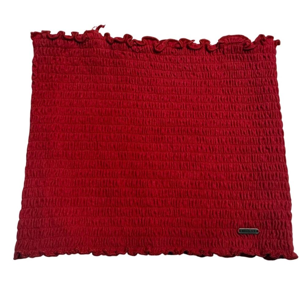 Hollister Women's Ruffle Red Tube Top Size Small